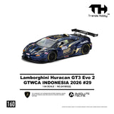 Lamborghini Huracán GT3 Evo 2 GTWCA Indonesia 2026 #29 - Trends Hobby - 1:64 Modellauto 1/64