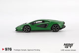 Lamborghini Countach LPI 800-4 (LHD) (Verde Medio) - MINI GT - 1:64