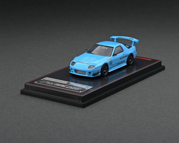 Mazda RX-7 (FC3S) RE Amemiya (Light Blue) - Ignition Model - 1:64