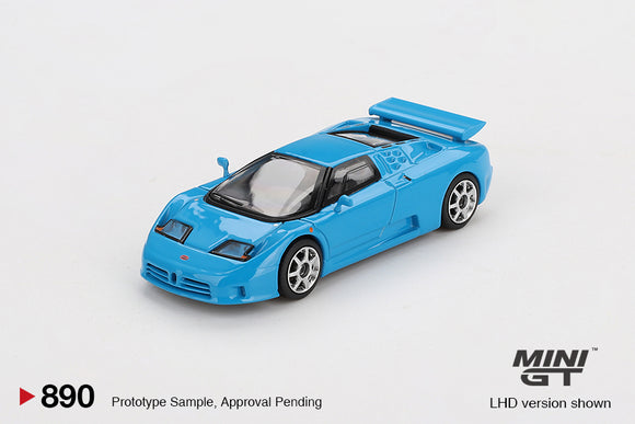 Bugatti EB110 Super Sport (LHD) (Blu Bugatti) - MINI GT - 1:64