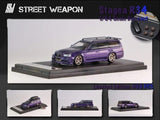 Nissan Stagea R34 (Midnight Purple) - Street Warrior - 1:64