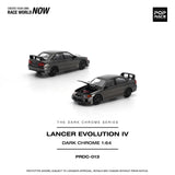 Mitsubishi Lancer Evolution IV (Dark Chrome) - Pop Race - 1:64 Modellauto 1/64