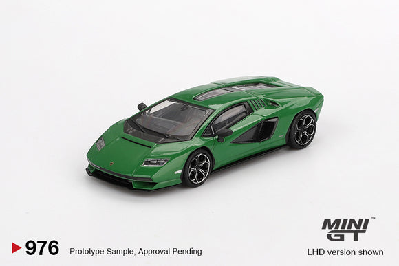 Lamborghini Countach LPI 800-4 (LHD) (Verde Medio) - MINI GT - 1:64