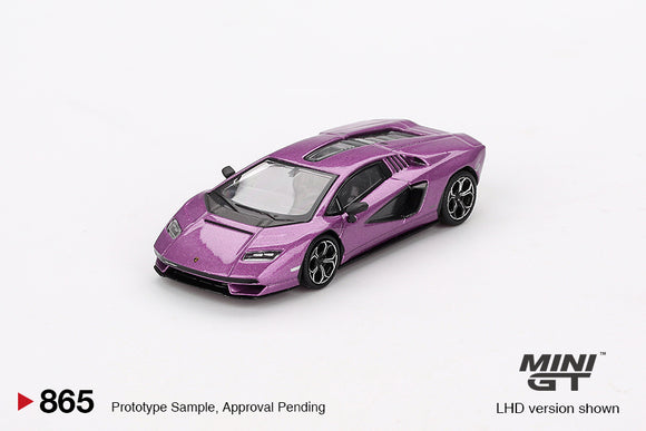 Lamborghini Countach LPI 800-4 (LHD) (Viola 30th) - MINI GT - 1:64