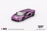 Lamborghini Countach LPI 800-4 (LHD) (Viola 30th) - MINI GT - 1:64