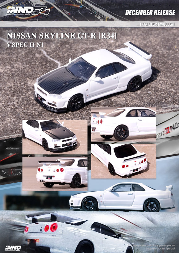 Nissan Skyline GT-R (R34) V-Spec II N1 - INNO64 - 1:64