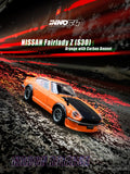 Nissan Fairlady Z (S30) (Orange with Carbon Bonnet) - INNO64 - 1:64