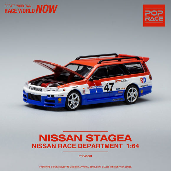 Nissan Stagea R34 RB25 Race Department - Pop Race - 1:64