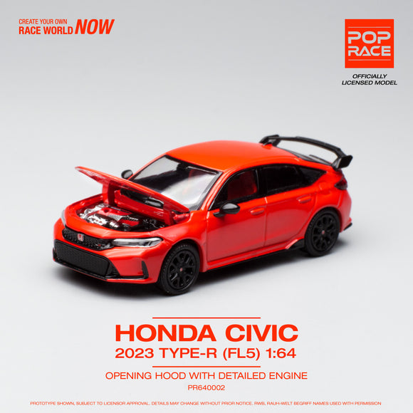 Honda Civic Type-R (FL5) (Rallye Red) - Pop Race - 1:64