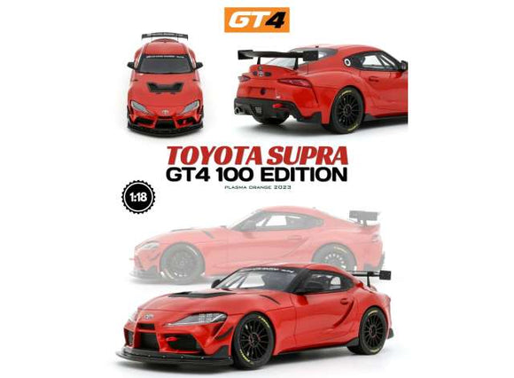 Toyota Supra GT4 100 Edition (Plasma Orange) - OttOmobile - 1:18
