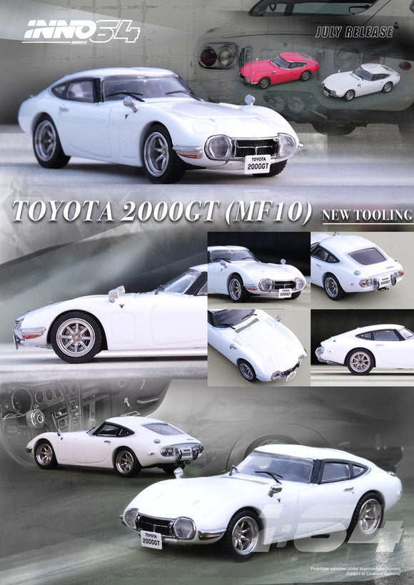 Toyota 2000GT (MF10) (Pegasus White) - INNO64 - 1:64