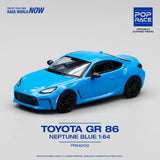 Toyota GR86 (Neptune Blue) - Pop Race - 1:64