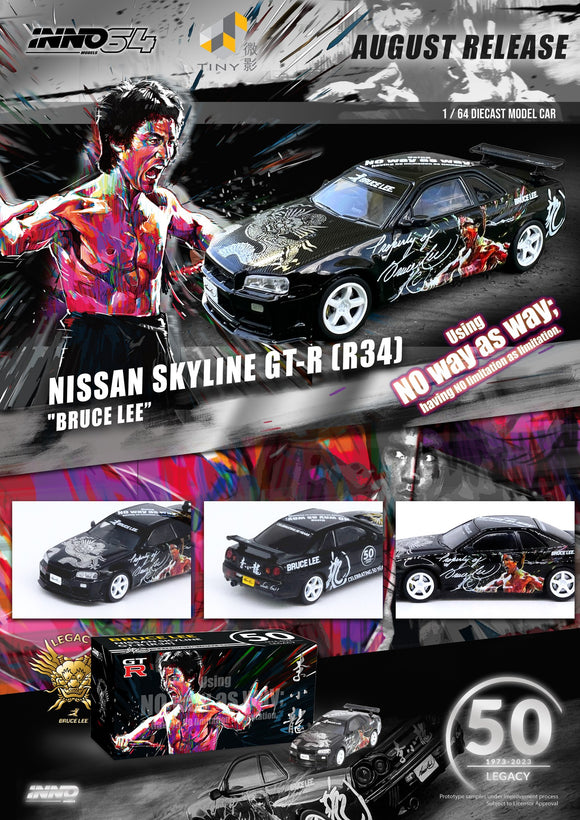 Bruce Lee Nissan Skyline GT-R (R34) - INNO64 - 1:64