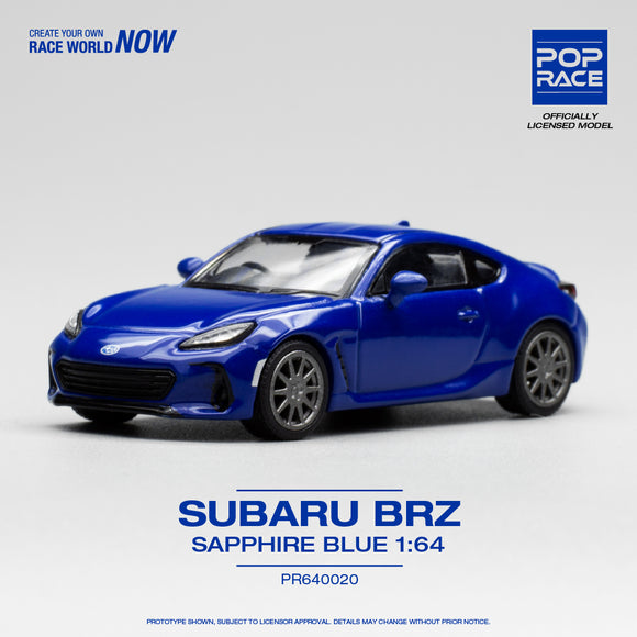Subaru BRZ (Sapphire Blue) - Pop Race - 1:64