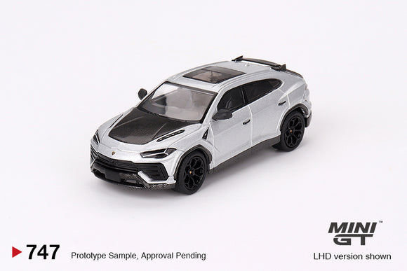 Lamborghini Urus Performante (LHD) (Grigio Nimbus) - MINI GT - 1:64