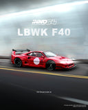 Ferrari F40 LBWK (Red) - INNO64 - 1:64