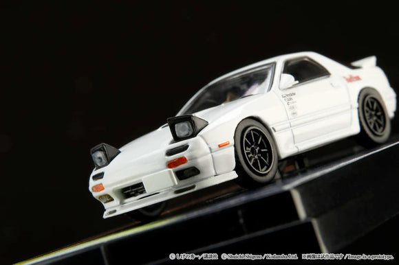 Mazda RX-7 (FC3S) Ryosuke Takahashi VS Kyoichi Sudo Initial D Diorama Set with Figure - HOBBY JAPAN - 1:64