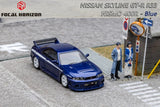 Nissan Skyline GT-R (R33) Nismo 400R (Blue) - Focal Horizon - 1:64 Modellauto 1/64