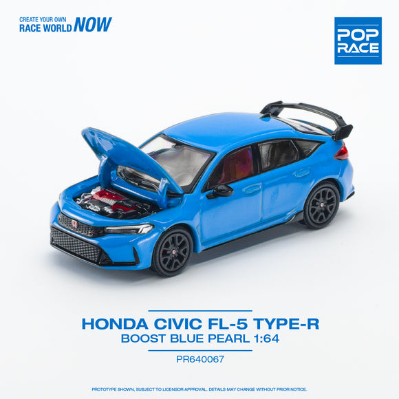 Honda Civic Type-R (FL5) (Boost Blue Pearl) - Pop Race - 1:64