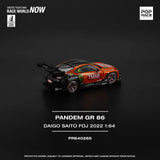 Toyota GR 86 Pandem Daigo Saito FDJ 2022 - Pop Race - 1:64 Modellauto 1/64
