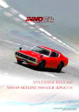 Nissan Skyline 2000 GT-R (KPGC110) (Red) - INNO64 - 1:64