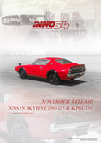 Nissan Skyline 2000 GT-R (KPGC110) (Red) - INNO64 - 1:64