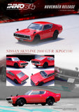 Nissan Skyline 2000 GT-R (KPGC110) (Red) - INNO64 - 1:64