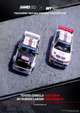 Toyota Corolla AE86 Levin & Mitsubishi Lancer Evolution III "Trackerz Racing Box Set Collection - INNO64 - 1:64