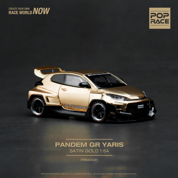 Toyota GR Yaris Pandem (Gold) - Pop Race - 1:64