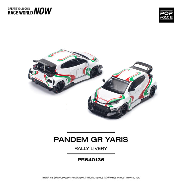 Toyota GR Yaris Pandem Rally Livery - Pop Race - 1:64