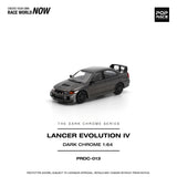 Mitsubishi Lancer Evolution IV (Dark Chrome) - Pop Race - 1:64 Modellauto 1/64