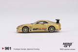 Toyota Supra (A80) Top Secret GT-300 (RHD) (Top Secret Gold) - MINI GT - 1:64