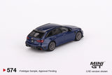 Audi ABT RS6-R (LHD) (Navarra Blue Metallic) - MINI GT - 1:64