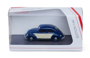 Volkswagen Käfer (Dunkel Blau/Elfenbein) - Schuco - 1:64