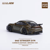 Porsche 911 (992) Stinger GTR Carbon Edition (Brown) - Pop Race - 1:64
