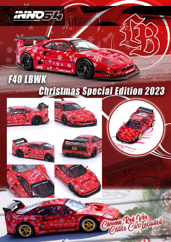 Ferrari F40 LBWK X'Mas 2023 Special Edition - INNO64 - 1:64