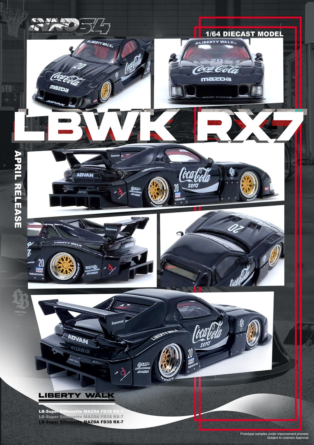 LBWK RX7 (FD3S) LB-Super Silhouette - INNO64 - 1:64 – Modelcars Passion