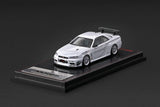 Nissan Skyline GT-R (R34) Mine's (White) - Ignition Model - 1:64 Modellauto 1/64