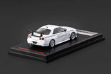 Nissan Skyline GT-R (R34) Mine's (White) - Ignition Model - 1:64 Modellauto 1/64