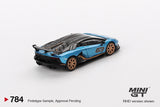 Lamborghini Aventador SVJ 63 (LHD) (Blu Aegir) - MINI GT - 1:64