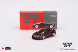 Bugatti EB110 GT (LHD) (Dark Red Metallic) - MINI GT - 1:64