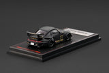 RWB 993 (Matte Black) - Ignition Model - 1:64 Modellauto 1/64