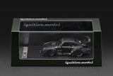 RWB 993 (Matte Black) - Ignition Model - 1:64 Modellauto 1/64