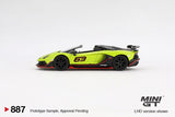 Lamborghini Aventador SVJ 63 Roadster (LHD) (Verde Shock) - MINI GT - 1:64