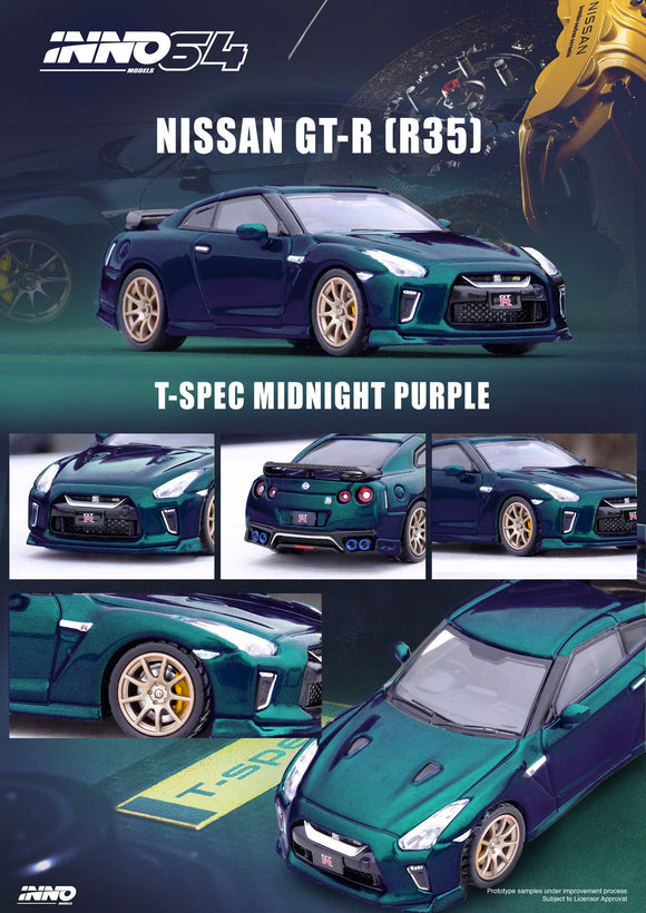 Nissan GT-R (R35) T-Spec (Midnight Purple) - INNO64 - 1:64