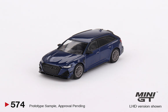 Audi ABT RS6-R (LHD) (Navarra Blue Metallic) - MINI GT - 1:64