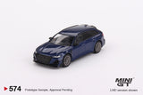 Audi ABT RS6-R (LHD) (Navarra Blue Metallic) - MINI GT - 1:64