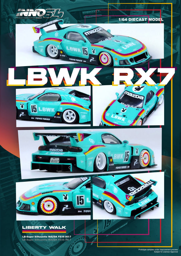 LBWK RX7 (FD3S) LB-Super Silhouette - INNO64 - 1:64