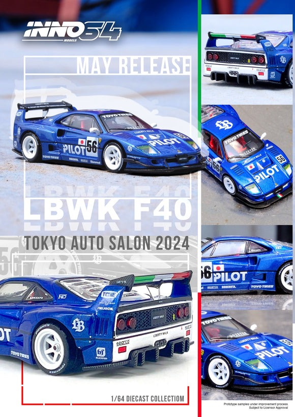 Ferrari F40 LBWK Tokyo Auto Salon 2024 - INNO64 - 1:64