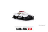 Nissan Skyline GT-R (R34) Kaido Works (V2 Aero) Police - MINI GT - 1:64